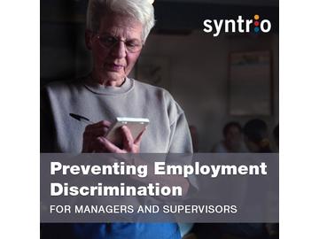Preventing Employment Discrimination: Manager and Supervisor Edition Course