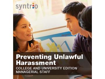Preventing Unlawful Harassment for Colleges and Universities: Manager Edition Course