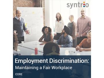Employment Discrimination: Maintaining a Fair Workplace (US Edition) Course