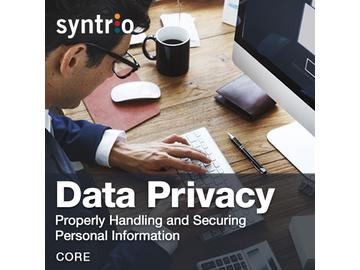 Data Privacy: Managing the Security and Proper Use of Personal Information Course