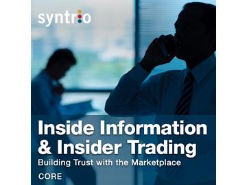 Inside Information & Insider Trading: Building Trust with the Marketplace Course