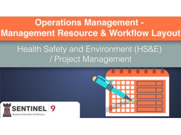 Operations Management - Management Resource & Workflow Layout 5 - Health Safety and Environment (HS&E) 鈥 Sustainable Operations & Quality Management / Project Management 鈥 General Methods & Tools for Internal- External Interface