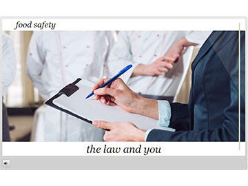 Food Safety: The Law and You