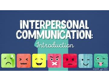 Interpersonal Communication: 01. Introduction