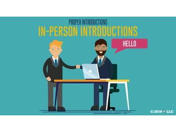 Proper Introductions: In-Person Introductions