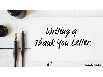 Writing a Thank You Letter