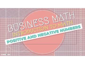 Introduction to Math: Positive and Negative Numbers