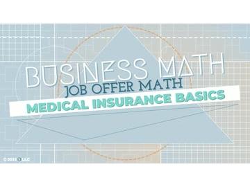 Job Offer Math: Medical Insurance Basics
