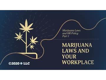 Marijuana Laws and HR Policy Part I: Marijuana Laws and Your Workplace