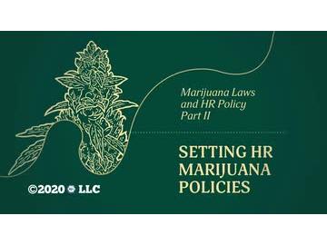 Marijuana Laws and HR Policy Part II: Setting Marijuana HR Policies
