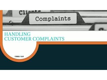 Handling Customer Complaints
