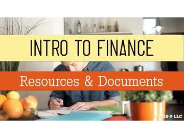 Intro to Finance: 03. Resources Documents