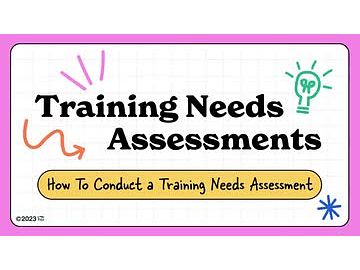 Training Needs Assessments: 03. How To Conduct a Training Needs Assessment
