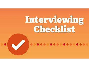 Interviewing Checklist