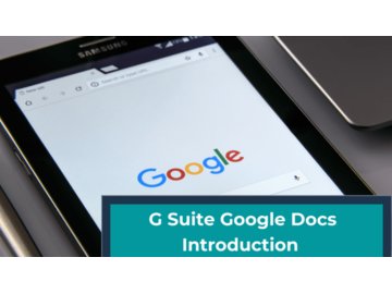 G Suite Google Docs Introduction