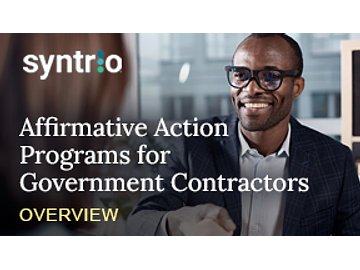 Affirmative Action Programs for Government Contractors | Overview Course