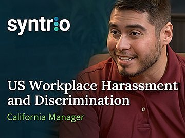 US Workplace Harassment and Discrimination (6th Ed.) (California Manager, Industrial) Course
