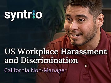 US Workplace Harassment and Discrimination (6th Ed.) (California Non-Manager, Hospitality) Course