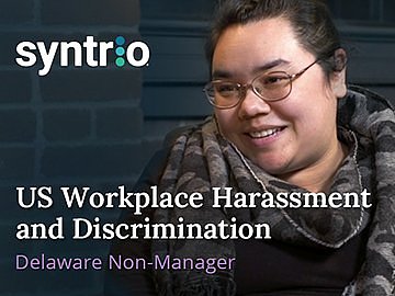 US Workplace Harassment and Discrimination (6th Ed.) (Delaware Non-Manager, Hospitality) Course