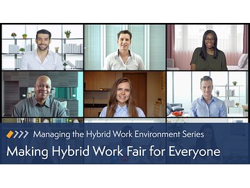 Hybrid Teams: Making Hybrid Work Fair for Everyone Course