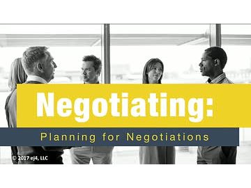 Negotiating: 06. Preparation and Planning