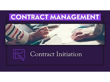 Contract Management: 05. Contract Initiation