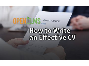 How to Write an Effective CV Course