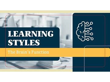 Learning Styles: 01. The Brain's Function