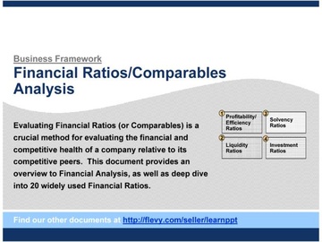 Financial Ratios (Comparables) Analysis