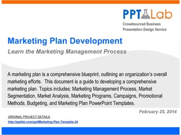 Marketing Plan Development Framework