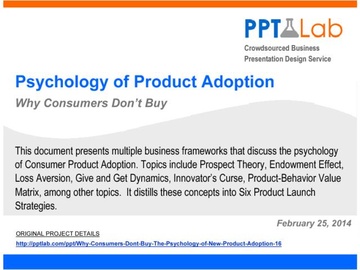 Psychology of Product Adoption